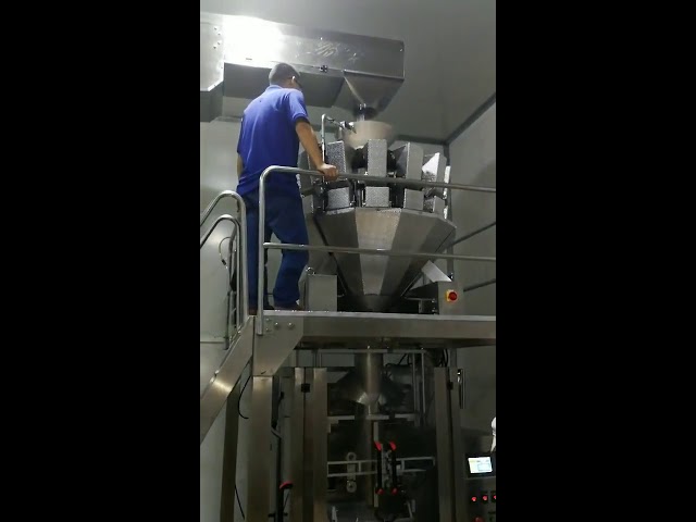 Хятадын автомат хоол хүнс зууш сахар чихэр нунтаг үр самар нунтаг босоо сав баглаа боодлын машин